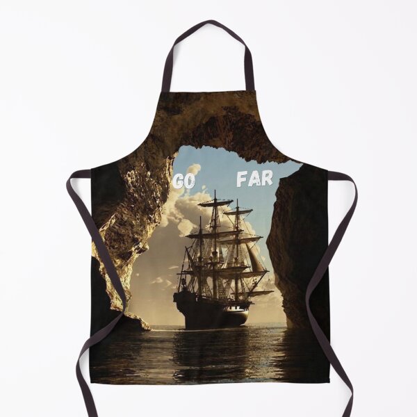 Item preview, Go Far Sailing Ship Voyage - Vintage Pirate Cave Adventure designed and sold by Farahsalama.