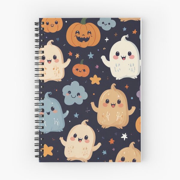Item preview, Halloween Sticker Sheet Pattern | Black Cats, Ghosts, Pumpkins & Bats | Cute Spooky Icon Print designed and sold by Shiwwa.