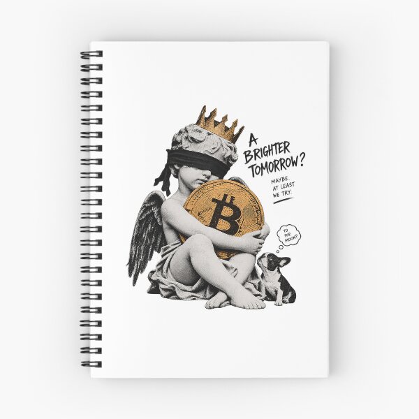 Item preview, A Brighter Tomorrow Blindfolded Angel Bitcoin Crypto Classical Art designed and sold by zzz888.