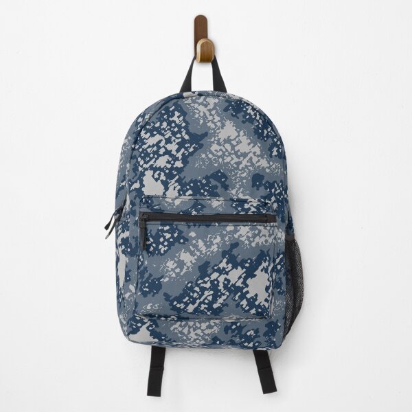 Item preview, Winter Camouflage Digital Charcoal Camo Patterns in Blue Shades designed and sold by ShopieHome.