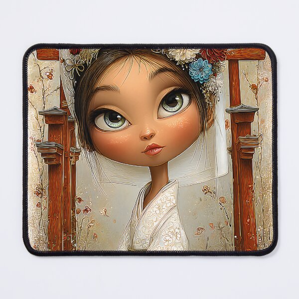 Item preview, Beautiful Japanese Girl in Traditional Kimono Style designed and sold by Artessie.