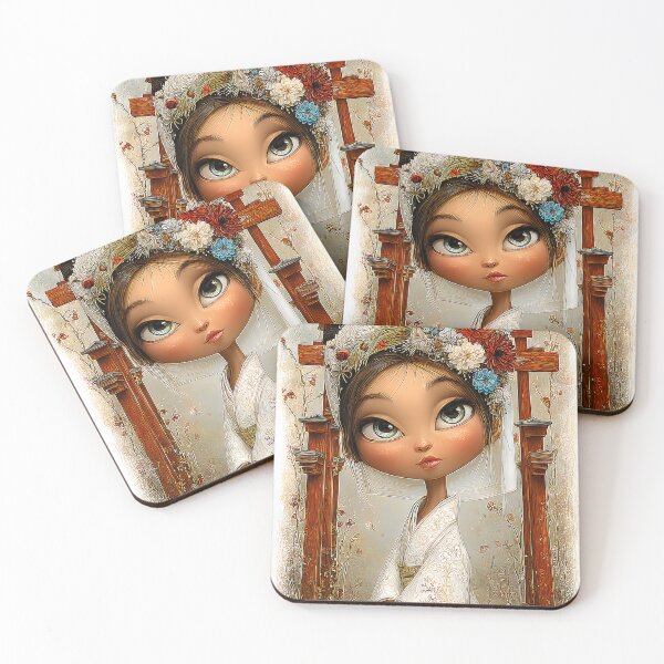 Item preview, Beautiful Japanese Girl in Traditional Kimono Style designed and sold by Artessie.
