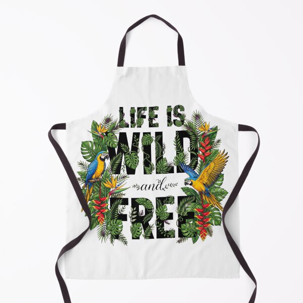 Item preview, Life Is Wild Tropical Parrot Jungle Botanical Quote Art designed and sold by Vibe-Vary.