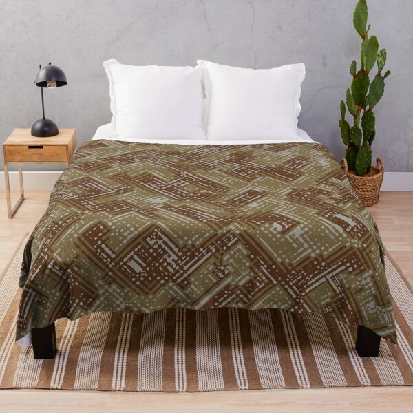 Item preview, Desert Camouflage Digital Lines Camo Patterns in Green, Brown and Sand designed and sold by ShopieHome.