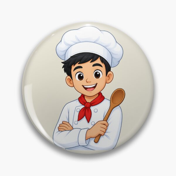 Item preview, Cute Boy Chef Illustration for Cooking and Kitchen Lovers designed and sold by Theproxmrt.