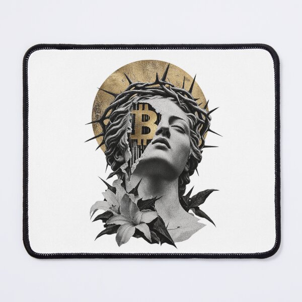 Item preview, Bitcoin Martyr Classical Statue Golden Halo Crypto Art designed and sold by zzz888.