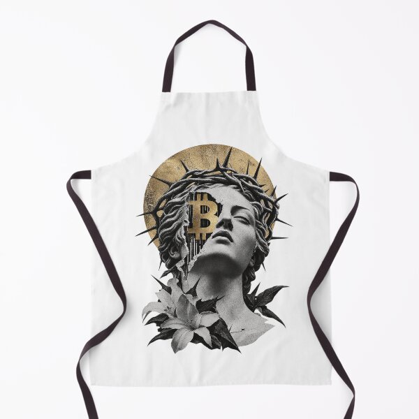 Item preview, Bitcoin Martyr Classical Statue Golden Halo Crypto Art designed and sold by zzz888.