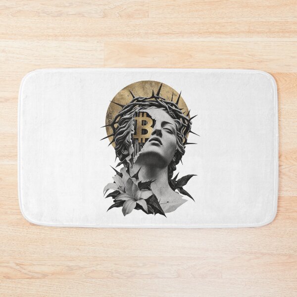 Item preview, Bitcoin Martyr Classical Statue Golden Halo Crypto Art designed and sold by zzz888.