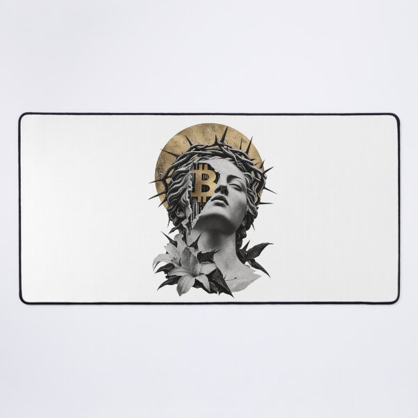 Item preview, Bitcoin Martyr Classical Statue Golden Halo Crypto Art designed and sold by zzz888.