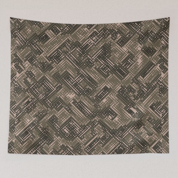 Artikelvorschau, Army Camouflage Digital Lines Camo-Muster in Grün, Grau und Schwarz entworfen und verkauft von ShopieHome.
