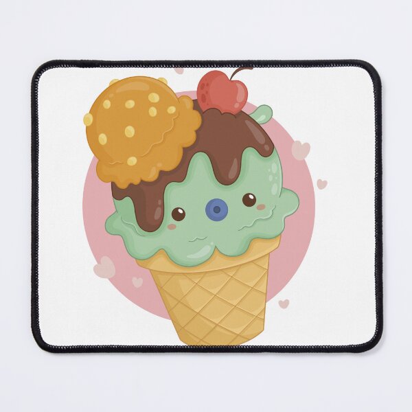 Item preview, Cute Kawaii Ice Cream Sundae Illustration designed and sold by DesignByUmza.