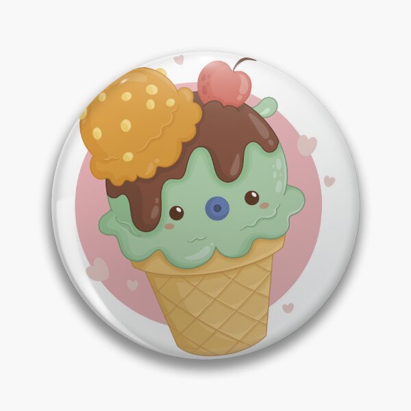 Item preview, Cute Kawaii Ice Cream Sundae Illustration designed and sold by DesignByUmza.