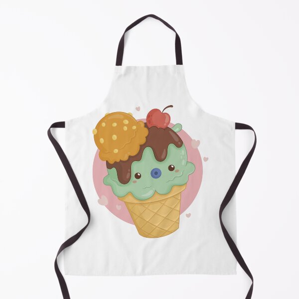 Item preview, Cute Kawaii Ice Cream Sundae Illustration designed and sold by DesignByUmza.
