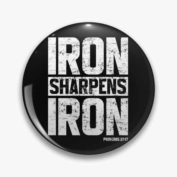 Item preview, Iron Sharpens Iron Proverbs 2717 Gym Religious Workout designed and sold by ALICIAxGONZALEZ.