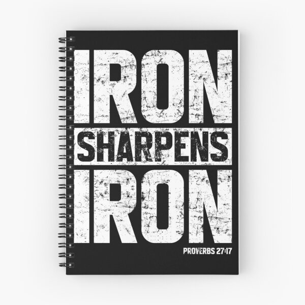 Item preview, Iron Sharpens Iron Proverbs 2717 Gym Religious Workout designed and sold by ALICIAxGONZALEZ.