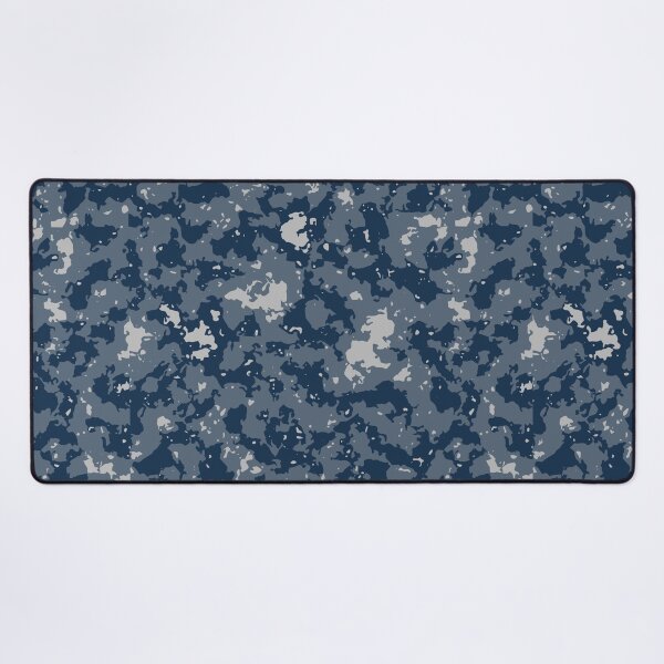 Item preview, Winter Camouflage Glass Canvas Camo Patterns in Blue Shades designed and sold by ShopieHome.
