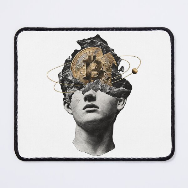 Item preview, Bitcoin Mind Cosmic Classical Statue Celestial Orbit Art designed and sold by zzz888.