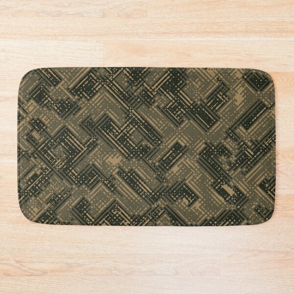 Item preview, Military Camouflage Digital Lines Camo Patterns in Green, Beige and Black designed and sold by ShopieHome.