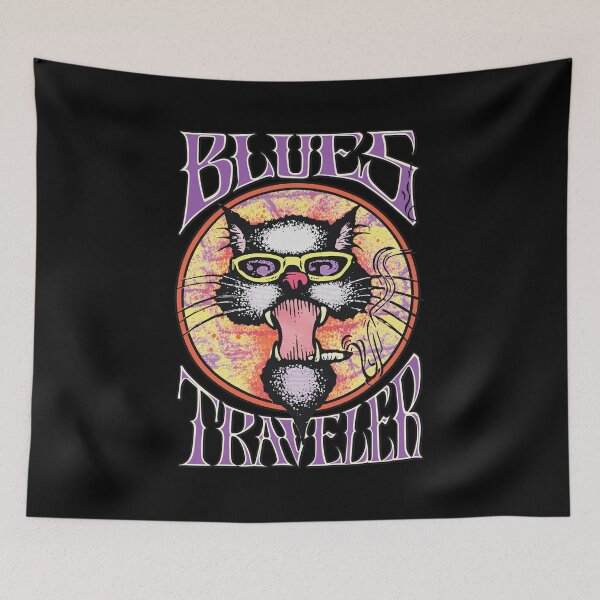 Item preview, Retro Blues Music Traveler Cat Design designed and sold by BorisPouros.