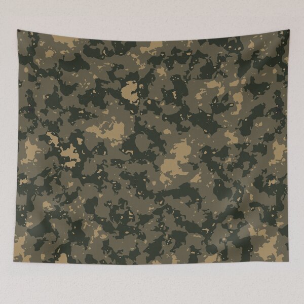 Artikelvorschau, Militärische Tarnglas-Leinwand-Tarnmuster in Grün, Beige und Schwarz entworfen und verkauft von ShopieHome.
