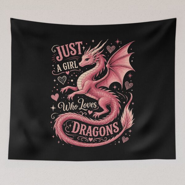 Item preview, Just A Girl Who Loves Dragons Cute Girl Dragon Lover designed and sold by andre-hollow.