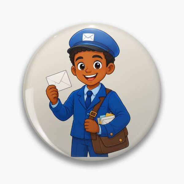 Item preview, Cute Mail Carrier Boy Illustration for Community Helper Themes designed and sold by Theproxmrt.
