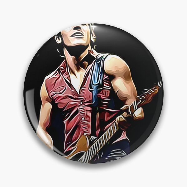 Item preview, Bruce Springsteen Inspired Rock Music Vintage Style Design designed and sold by Black4rrow.