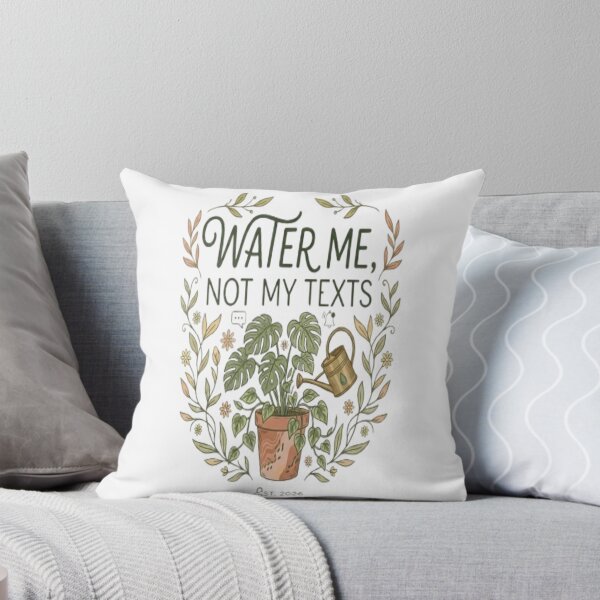 Item preview, Water Me Not My Texts Funny Plant Lover Houseplant Gift designed and sold by ArtsyElegance4U ⭐⭐⭐⭐⭐.