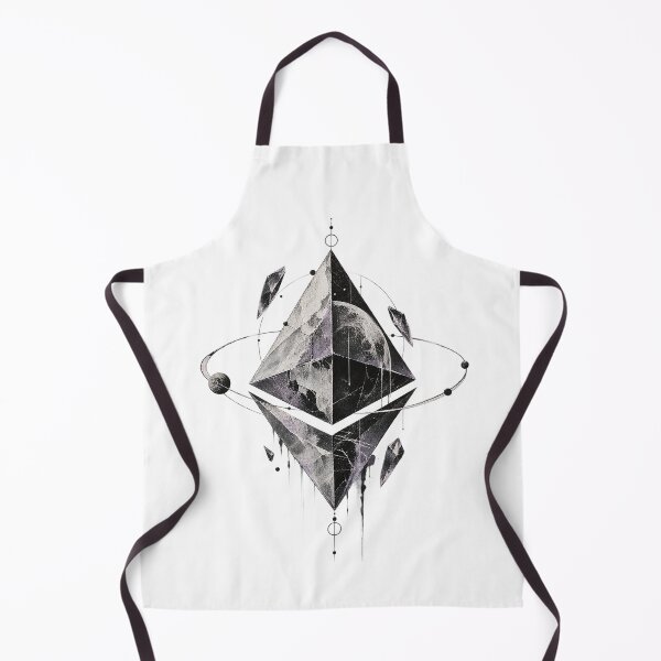 Item preview, Cosmic Ethereum Celestial Moon Sacred Geometry Crystal Art designed and sold by zzz888.