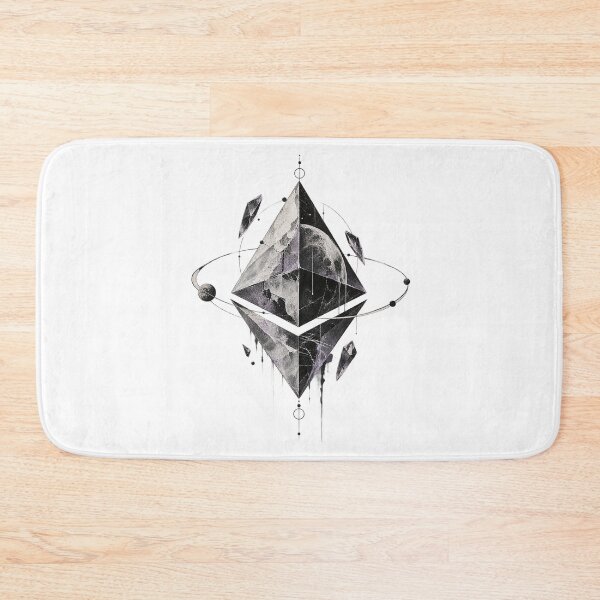 Item preview, Cosmic Ethereum Celestial Moon Sacred Geometry Crystal Art designed and sold by zzz888.