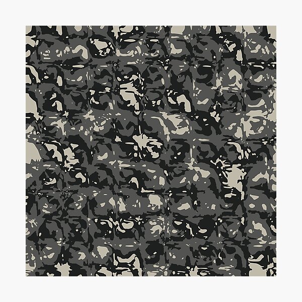 Item preview, Gray Camo Glass Blocks Camouflage Patterns in Grey Shades and Black designed and sold by ShopieHome.