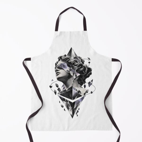 Item preview, Cosmic Ethereum Classical Statue Crystal Mask Surreal Art designed and sold by zzz888.