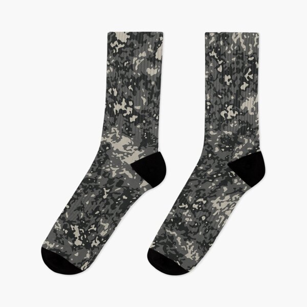 Item preview, Gray Camouflage Digital Sponge Camo Patterns in Grey Shades and Black designed and sold by ShopieHome.