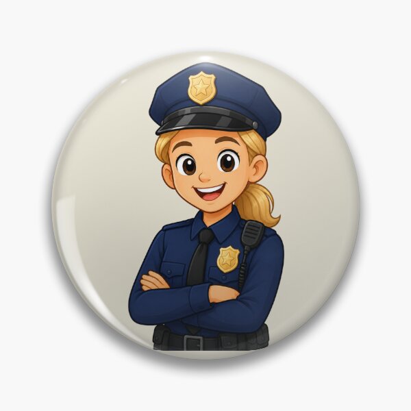 Item preview, Cute Female Police Officer Illustration for Community Helper Themes designed and sold by Theproxmrt.