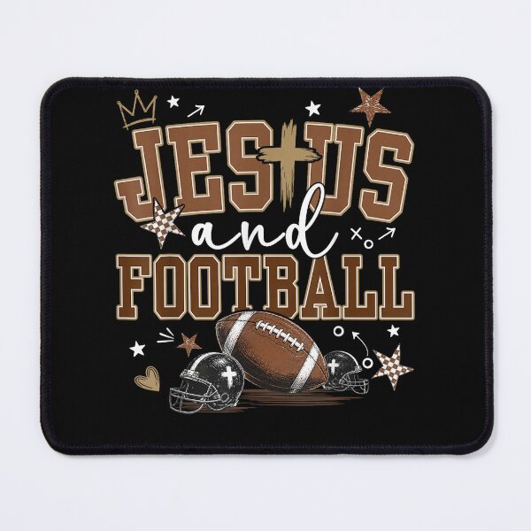 Item preview, Jesus & Football Funny Game Day Preppy Christian Mama Mom designed and sold by ALICIAxGONZALEZ.
