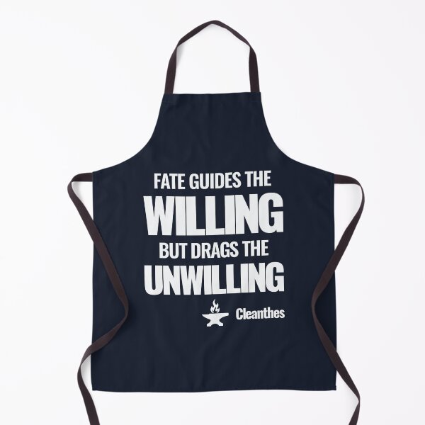 Item preview, Fate Guides the Willing but Drags the Unwilling - Cleanthes - Bold Stoic Quote - Light Version designed and sold by Stoic Core.
