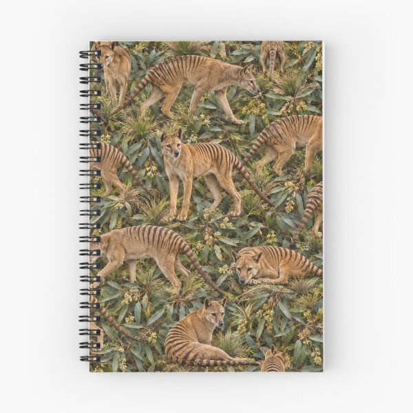 Item preview, Thylacine Tasmanian Tiger Pattern designed and sold by Helt-enkelt.