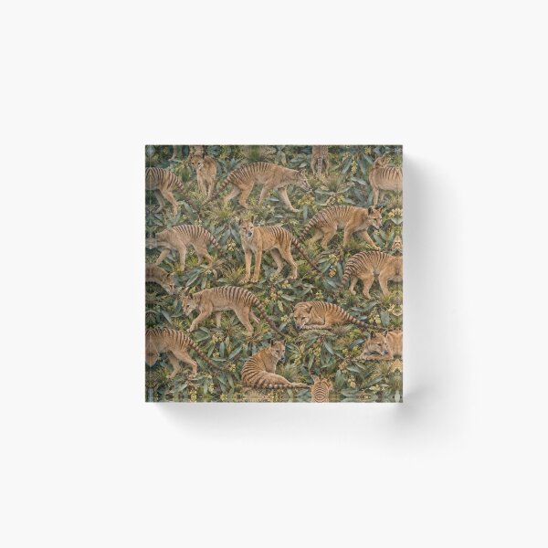 Item preview, Thylacine Tasmanian Tiger Pattern designed and sold by Helt-enkelt.
