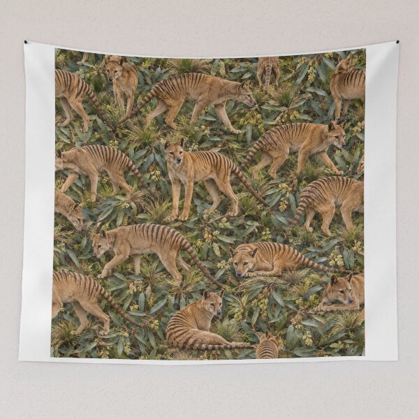 Item preview, Patrón del tigre de Tasmania del tilacino designed and sold by Helt-enkelt.