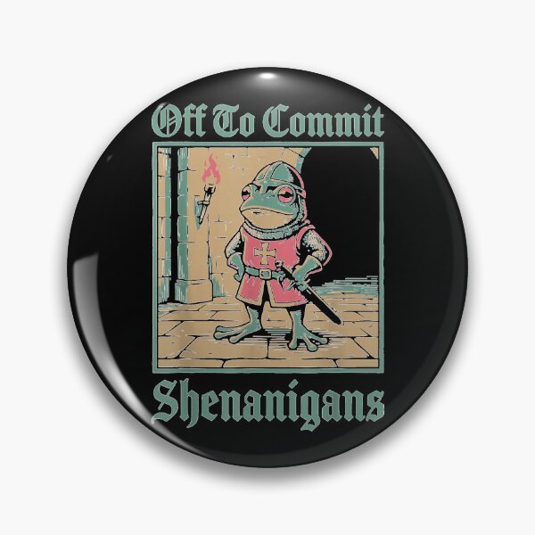 Item preview, Off to Commit Shenanigans Frog designed and sold by LakenDraphil.