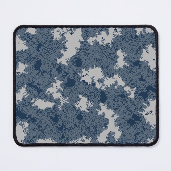 Item preview, Winter Camo Poster Edges Camouflage Patterns in Blue Shades designed and sold by ShopieHome.
