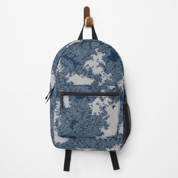 Item preview, Winter Camo Poster Edges Camouflage Patterns in Blue Shades designed and sold by ShopieHome.