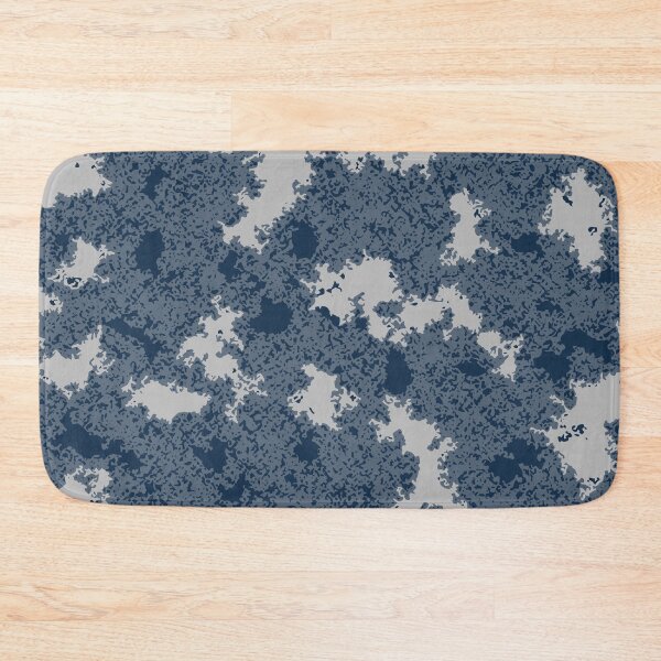 Item preview, Winter Camo Poster Edges Camouflage Patterns in Blue Shades designed and sold by ShopieHome.