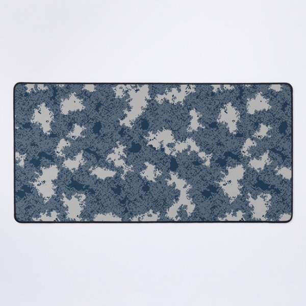 Item preview, Winter Camo Poster Edges Camouflage Patterns in Blue Shades designed and sold by ShopieHome.