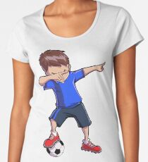 Dabbing Soccer T shirt for Boys Dab Dance Funny Football Tee Women's Premium T-Shirt