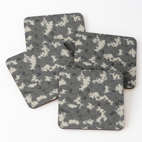 Item preview, Gray Camo Poster Edges Camouflage Patterns in Grey Shades and Black designed and sold by ShopieHome.