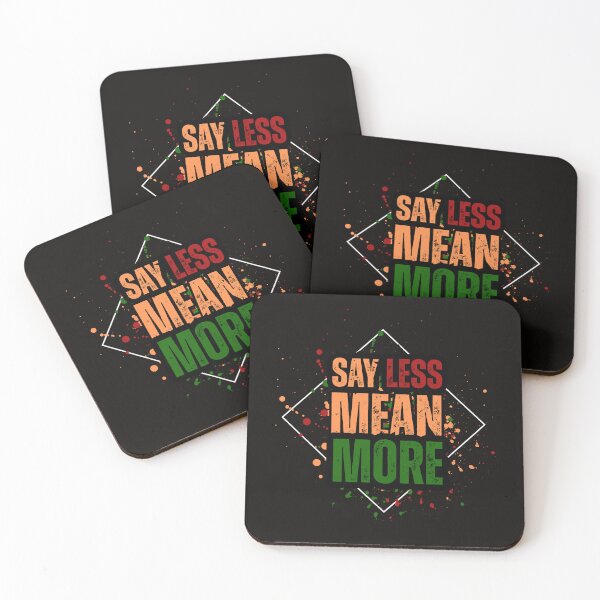 Item preview, Say Less Live More – Bold Motivational Typography designed and sold by RoseDesignShop.