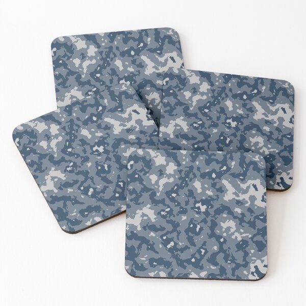 Item preview, Winter Camo Palette Knife Camouflage Patterns in Blue Shades designed and sold by ShopieHome.
