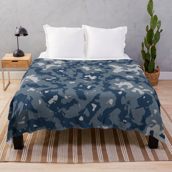 Item preview, Winter Camo Palette Knife Camouflage Patterns in Blue Shades designed and sold by ShopieHome.