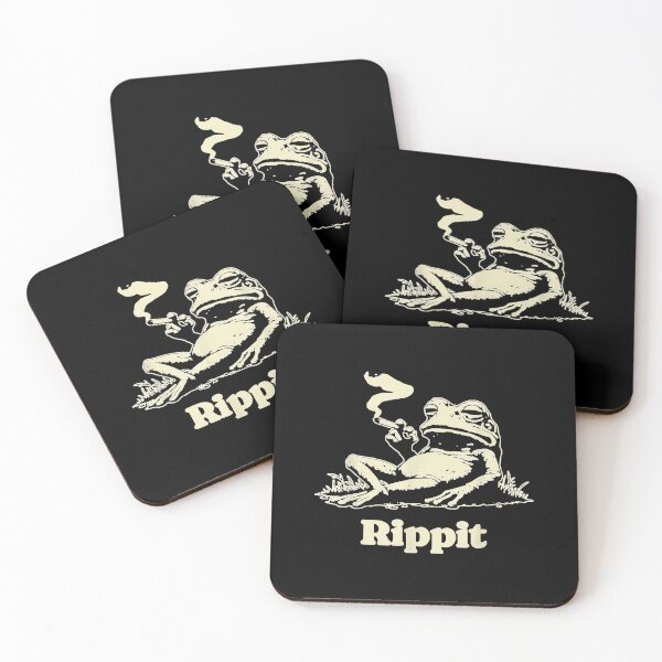 Item preview, rippit frog stoner weed marijuana smoker cannabis 420 funny designed and sold by LakenDraphil.